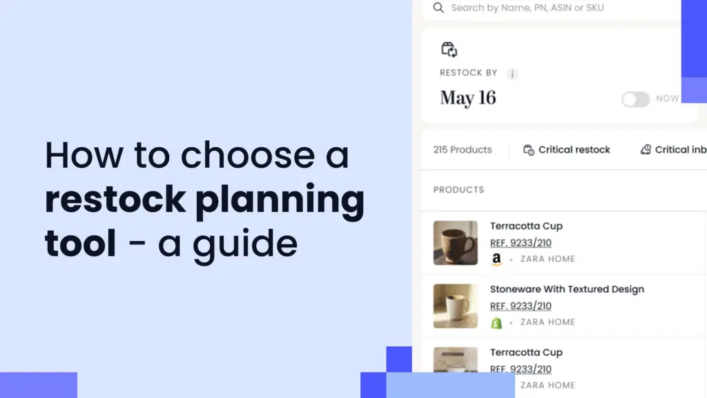 Key features every eCommerce restock planning tool should have